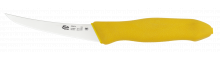 Нож разделочный MORA Frosts CB5SF-E обвалочный изогнутый (жёлтый)